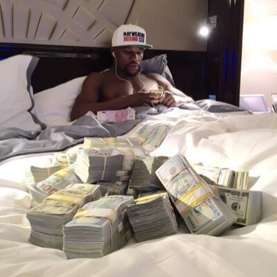 BIG mayweather fan - MONEY MAY ALL DAY.