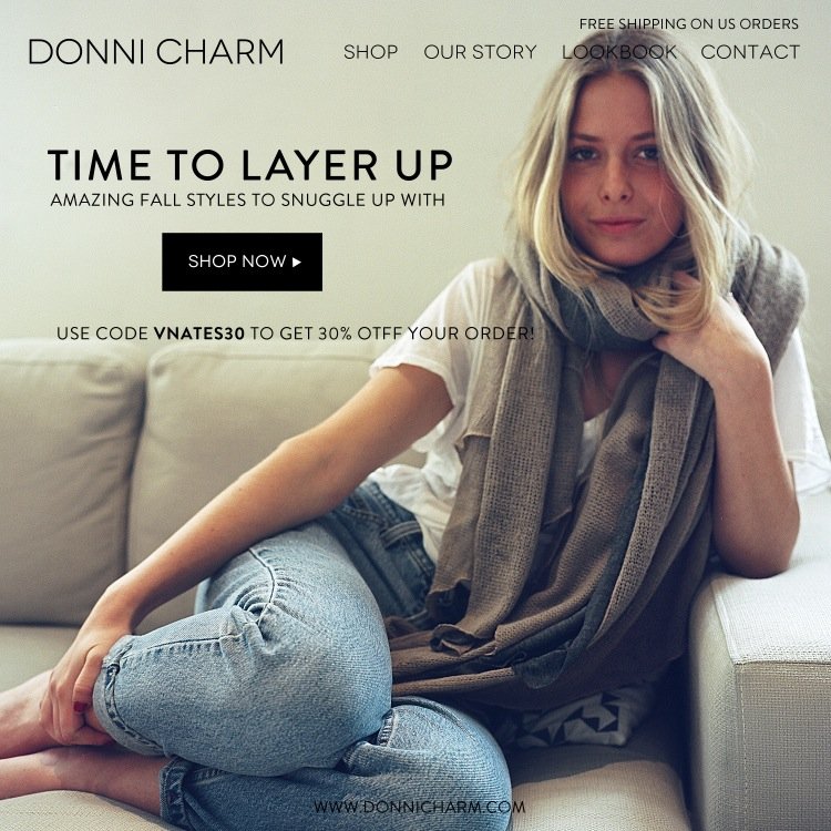 Welcome to Donni Charm's Twitter page at Florida State University! Use promo code vnates30 at checkout to get 30% off your entire purchase!