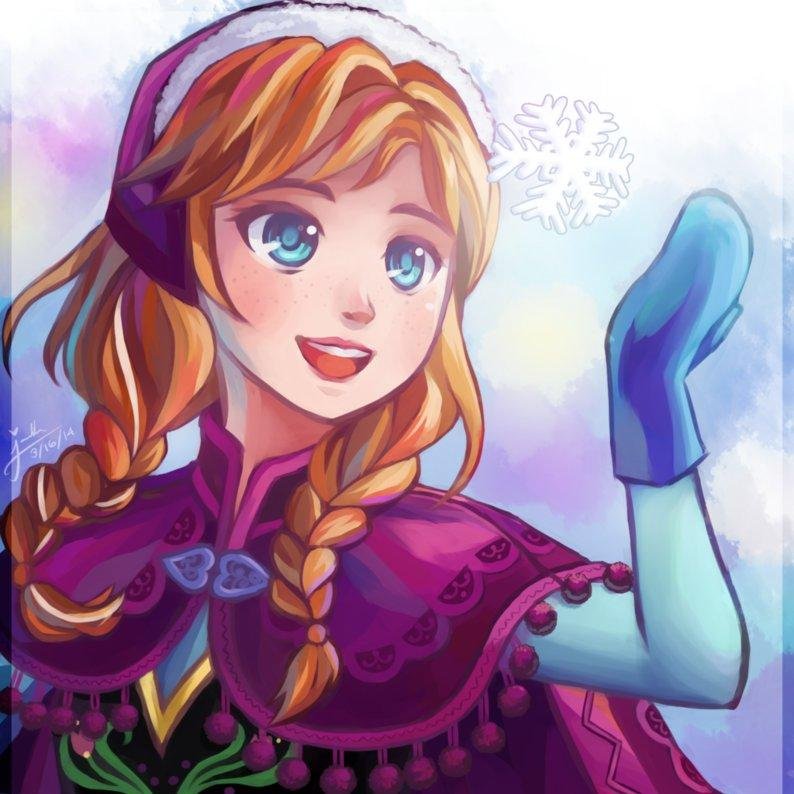 I'm Anna, little sister of the queen of ice~! I'm also engaged to her~❤️ @LewdElsa is that weird?