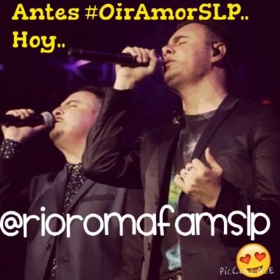 Antes #OírAmorSLP hoy #RíoRomaFamiliaSLP Club de Fans Oficial de @RioRomamx en San Luis Potosi!