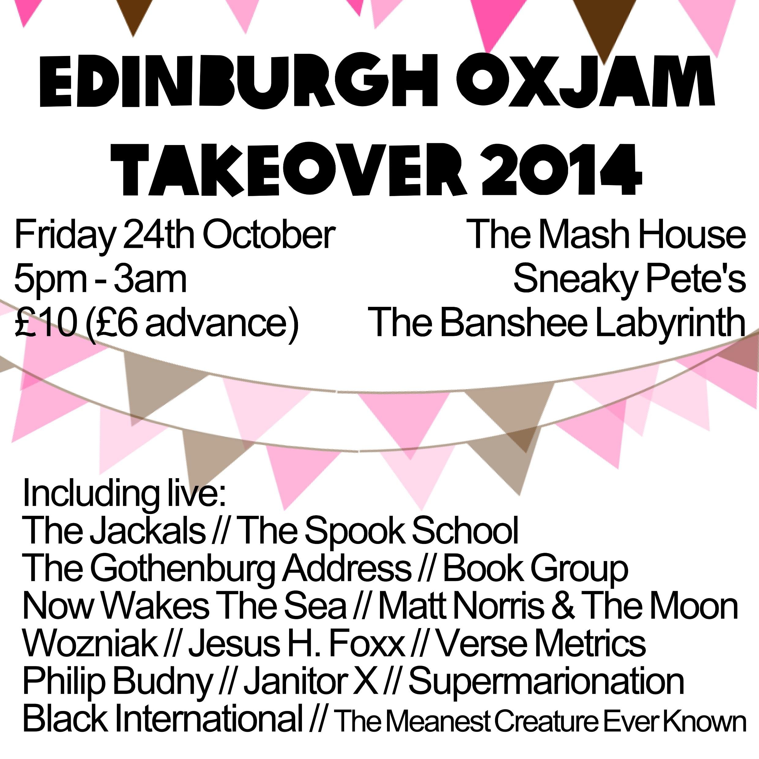 October 24 at The Mash House, Sneaky Pete's and The Banshee Labyrinth. Get tickets here: http://t.co/tEPSORst0V