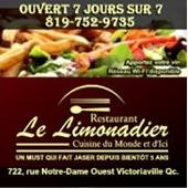 Compte Twitter du restaurant Le Limonadier.  819-752-9735