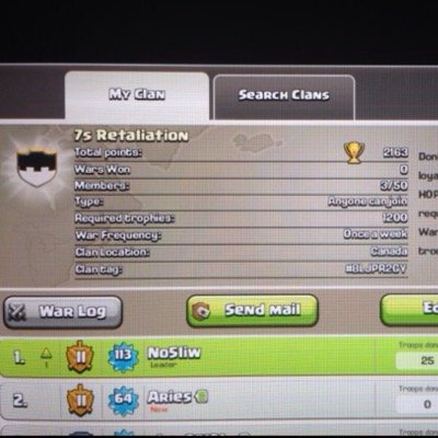 join us in this clan guys as we play #clashofclan am No5 join the clan and u will be welcome!!!!!!!!!