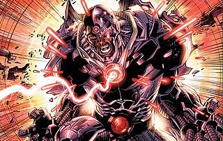 DC Universe superhero ~ Being with both organic and biomechatronic parts | Has a powerful cannon on his arm and one on his foot, and a launchers. #JusticeLeague