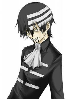 Symmetry is key. I'm Death The Kid, I'm son of Lord Death you know, the reaper. I go to the DWMA I'm a Miester. Back away you asymmetrical bitch! [Single/Multif