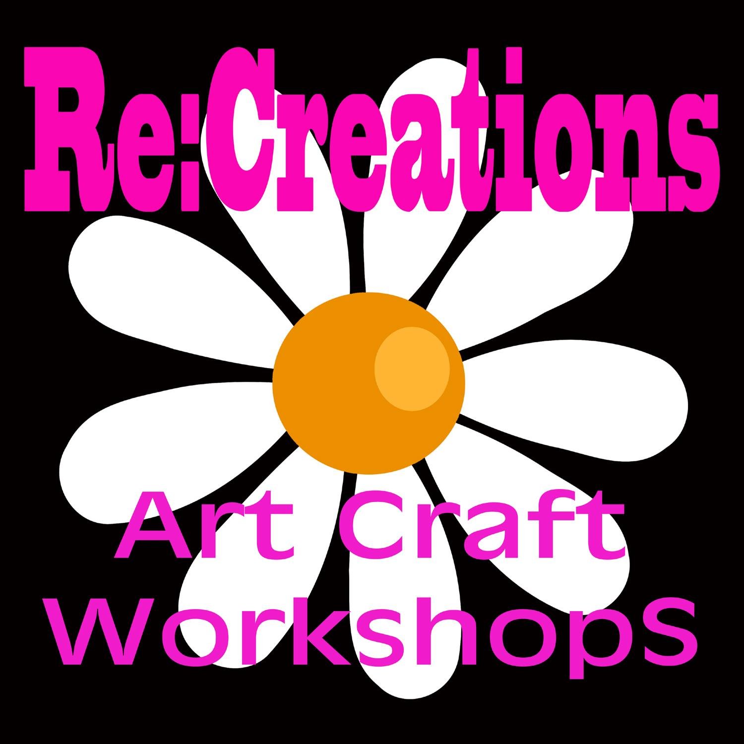 Fun packed Recycled art and craft workshops available for schools, community groups or @ my studio for small groups of up to 4 people