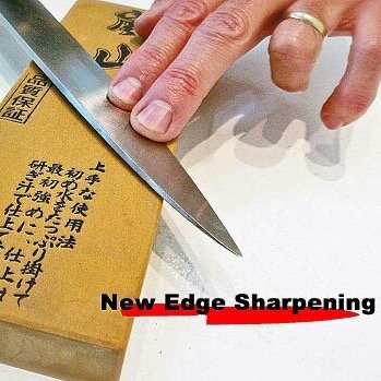 Knife Sharpener, owner/sharpener New Edge Sharpening. Retired Naval Communicator/Protocol Officer, 36 years of service. I sharpen kitchen knives.