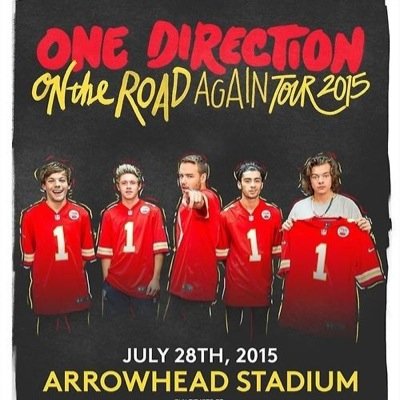 Updates for the One Direction concert in Kansas City at Arrowhead Stadium July 28, 2015! • @luke99p •