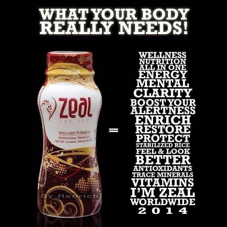 Boost energy, feel great, while loosing weight! Zeal For Life Rocks!