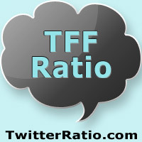 TFFRatio's profile picture. What is your TFF Ratio? The TFF Ratio is a tweep's Twitter Follower-Friend Ratio and can be a good indicator of Twitter popularity.