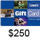 Tweeting about all the opportunities to earn FREE Lowes Gift Cards.
