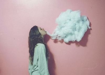 Blowing smoke through open doors, ain't nothing but a fucking whore.