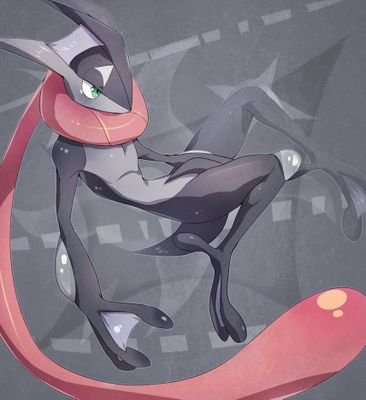 A shiny Greninja, kind and caring toward her friends but will fight to protect. trainer: @AdventuresMei ||female, Lv.5, single||