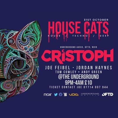 HouseCats is a dynamic House & Techno night brought to by forward thinking minds. Bringing the best in talent from around the world. Void Incubus sound