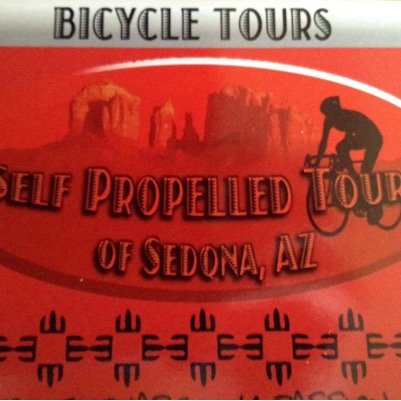 I wanted to work for a road bike tour company here in Sedona but there wasn't one. so I started Self Propelled Tours Sedona! such fun! come ride with me. 🚴