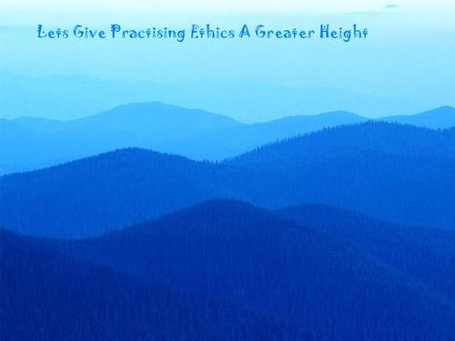 Promoting Ethical Governance for a Sustainable Development