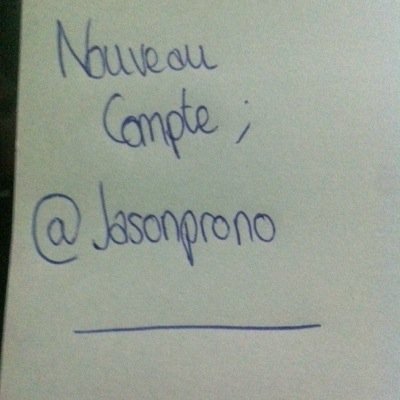 NOUVEAU COMPTE : @JasonProno