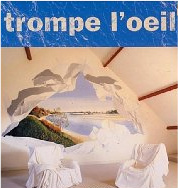 trompe l'oeil adj:creating the illusion of seeing reality; the visual deception of trompe l'oeil art. 'Trick of the eye'