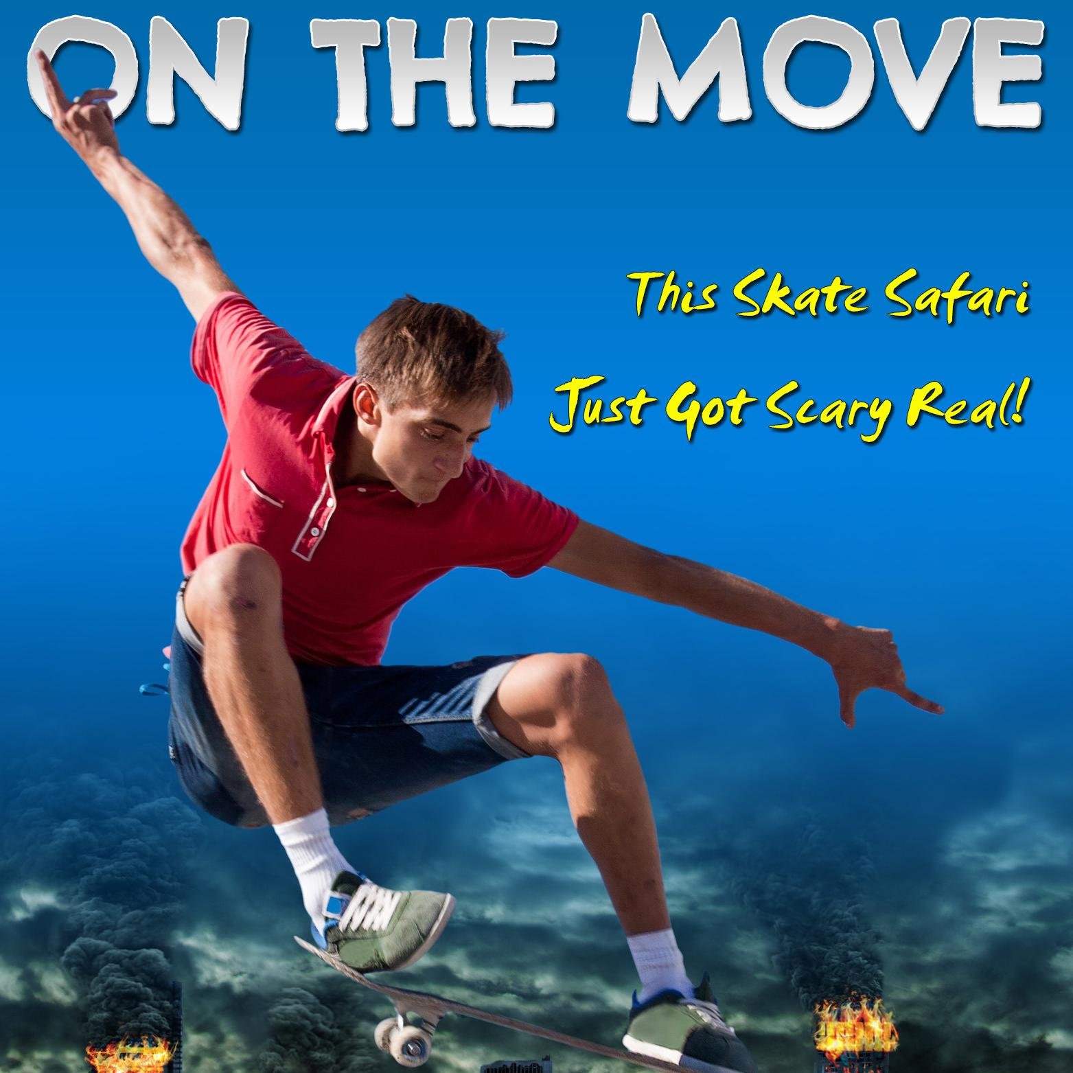 K.V. Flynn's ON THE MOVE is a teen action adventure about 14-year-old SoCal skateboarders and best buddies stranded by a crazy war! Sends them On The Move.