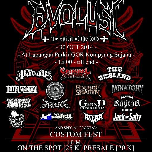 evolusi_unwar's profile picture. EVOLUSI ready for this year!!
on Sunday, July 31st 2016
@Lapangan Parkir UNIVERSITAS WARMADEWA
Open Gate 4pm \m/
Email: evolution.bemfhunwar@gmail.com