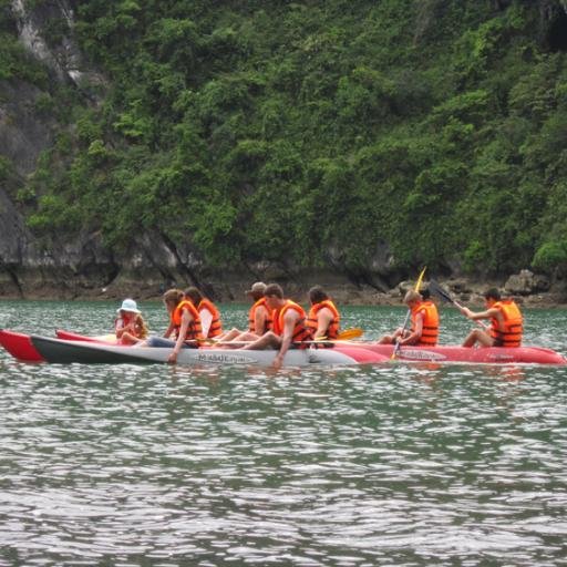 Halong Sunline Cruise is a luxury 4star cruise for visiting Halong Bay & Bai Tu long Bay . This is a luxury junk in wooden, traditional style with 14 cabins