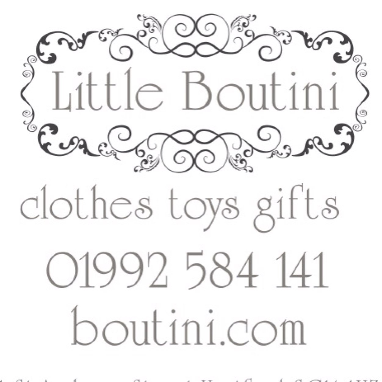 boutinihertford's profile picture. Children's boutique stocking modern and contemporary childrenswear Age 0-10 years, wooden toys, adorable soft toys and gorgeous gifts.