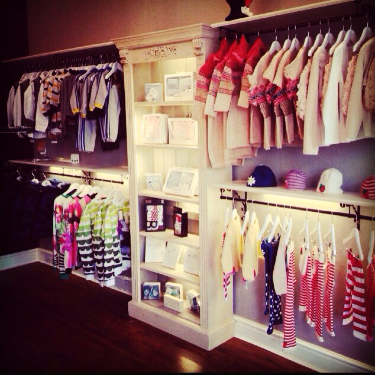 We are based in liverpool. We sell ladies hand made one off garments also a range of foot wear and accessories.