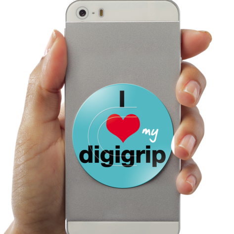 The latest craze in mobile accessories has arrived! The trendy digigrip ensures that you never drop your mobile, tablet, e-reader or gaming device ever again.