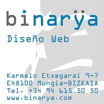 binarya's profile picture. Diseño de páginas web adaptadas a móviles, tiendas online, SEO, SEM, Google Adwords, marketing online, redes sociales y diseño gráfico en #Bilbao y #Mungia.