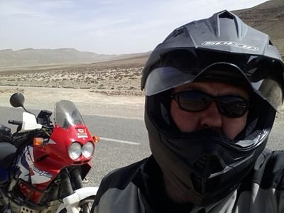 A motorcyclist