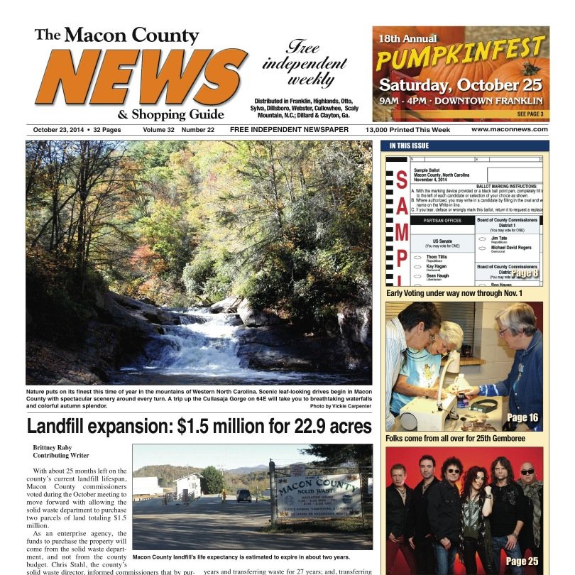 We are a freely weekly distribution newspaper covering Jackson and Macon County in NC and Clayton, Ga. We are published every Thursday!