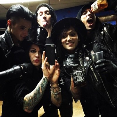 Hey! I love Black Veil Brides! I love Andy, Ashley, CC, Jake, and Jinxx! Fan since June 2011. Warning: I'll spam your TL xD