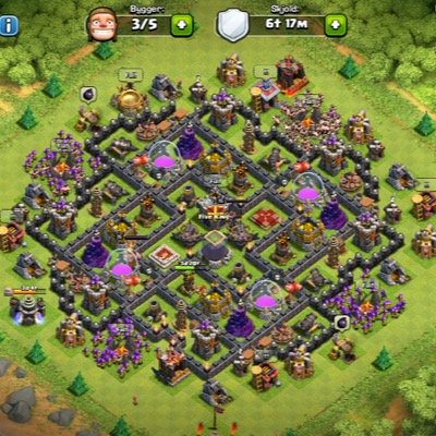 allmost full lvl 9 walls!!! gg:4,4! coc is life!