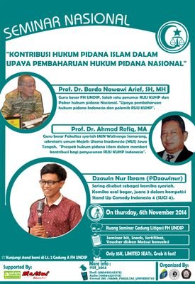 Akun resmi Islamic Law Fair 2014 KSHI FH Undip Piala Prof Dr Barda Nawawi Arief SH (Lomba Karya Tulis Ilmiah Nasional, Esai Nasional dan Seminar Nasional Hukum