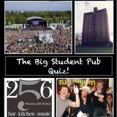 student_pubquiz's profile picture. 12th November, 7:30pm at 256 Fallowfield. The Big Student Pub Quiz with all proceeds going to St Ann's Hospice- find us on Facebook for more info on tickets!