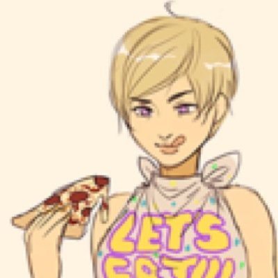 The chirpy cheerful chick at Freddy's! Waitress and entertainer. Let's eat some ̶Ｐ̶ｅ̶ｏ̶ｐ̶ｌ̶ｅ pizza!
