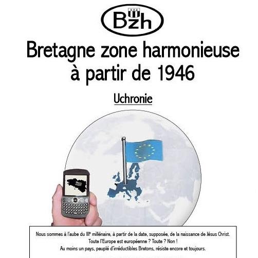 Pour la seconde édition de :
Bzh : Bretagne zone harmonieuse à partir de 1946
Les droits d'auteur seront reversés à une Asso de langue gallèse