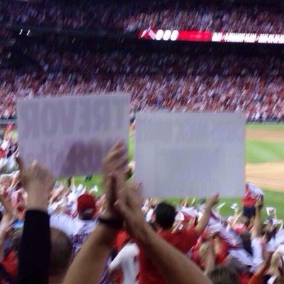 Parody Account Blocking views since 1985! I love being on national TV with my signs to declare St. Louis the Baseball Capitol of the World!