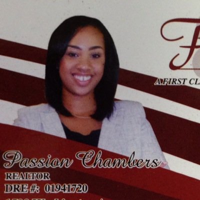 Bay Area Real Estate Specialist. Email me at passionchambers@gmail.com.