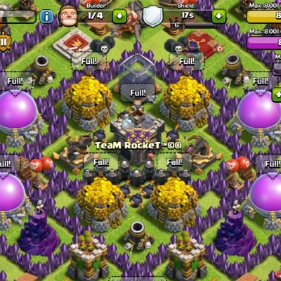 Whats up its me ak.I play COC everyday check my clan team rocket™©® other shits like gc n kik just ask for it ok have a great time fapper clash on