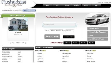 Classified Ad & Auction Website. 
It's Free to Post! Sell & Search for just about Any an Everything!