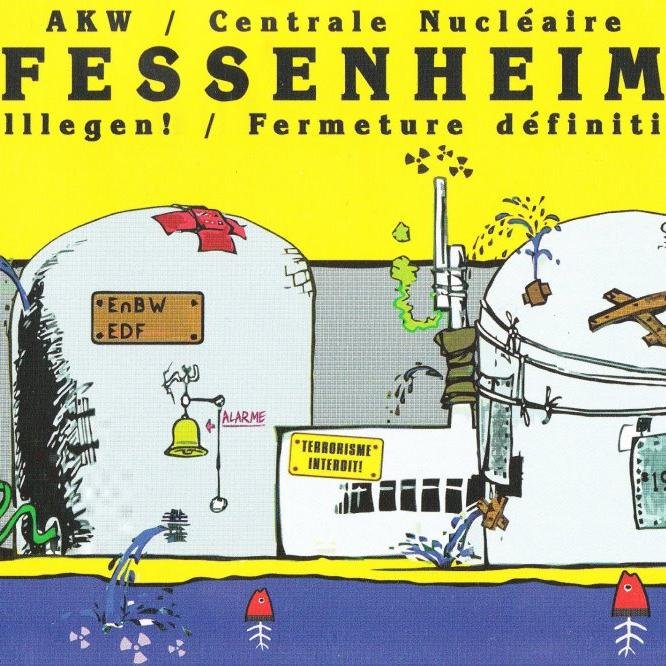 La vieille et dangereuse centrale #nucléaire de #Fessenheim est arrêtée depuis 2020. La lutte continue p. préserver l'#Alsace de nouvelles velléités nucléaires!