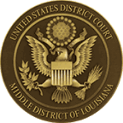 Official Twitter Account for the U.S. District Court, Middle District of Louisiana.  Contact Clerk's Office with questions - No responses provided via Twitter.