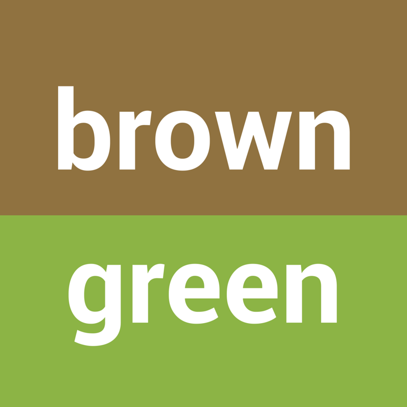 Brown and Green