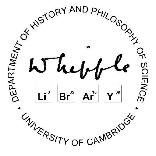 Whipple Library at Dept of History & Philosophy of Science, Cambridge.