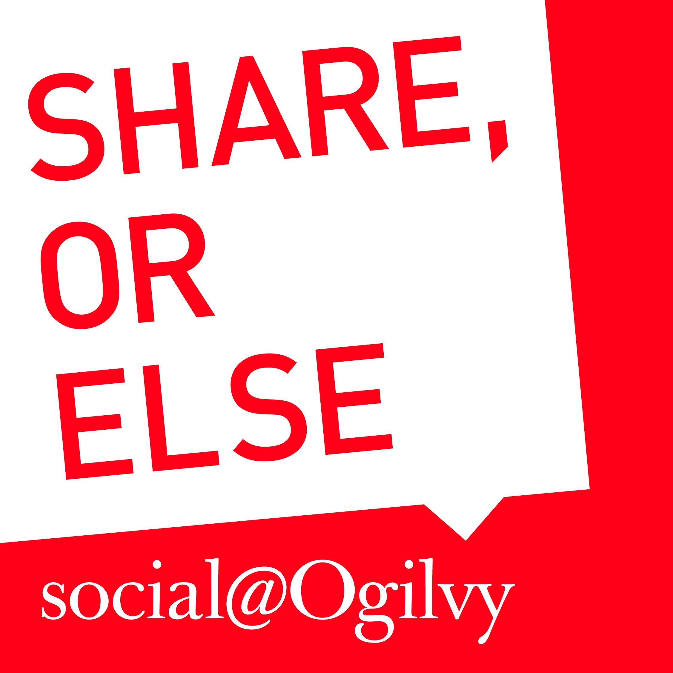 social@Ogilvy is a global, cross-discipline team of social experts from across all of Ogilvy & Mather’s businesses.