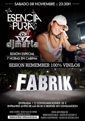 Entradas Fabrik y festivales.

Más información: 661818403 whatsapp