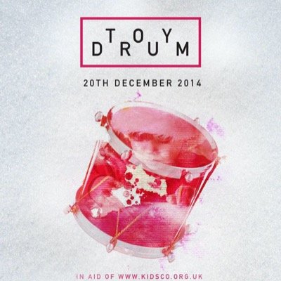 TOYDRUM is a charity event organised by Studio338 & ABODE . We are aiming to raise £30k on Saturday 20th December for a local charity KIDS COMPANY.
