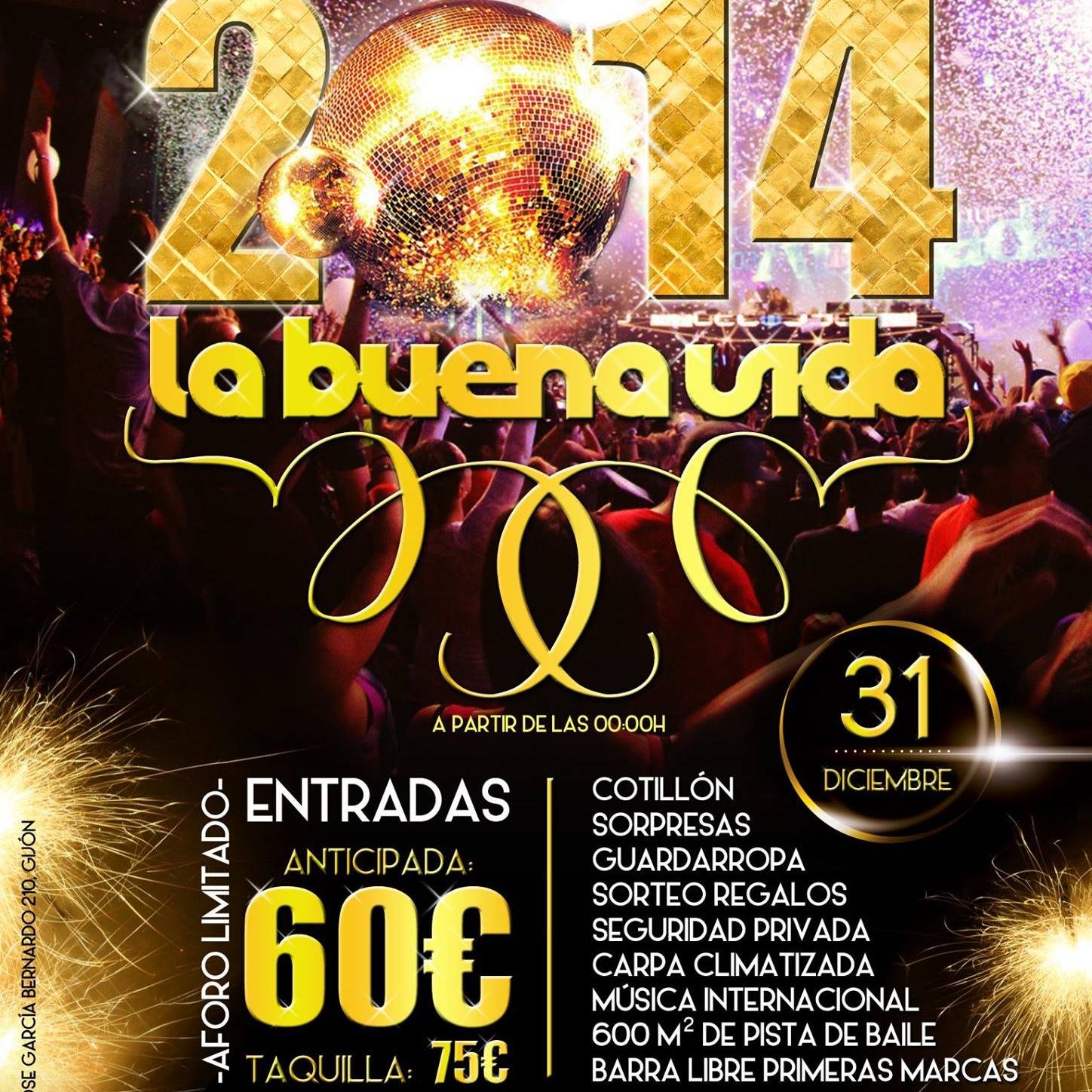 Disfruta la mejor Nochevieja 2015 en La Buena Vida Gin & Coffee gracias a la mejor fiesta de Gijón en una amplia clebra la mejor nochevieja en La Buena Vida.