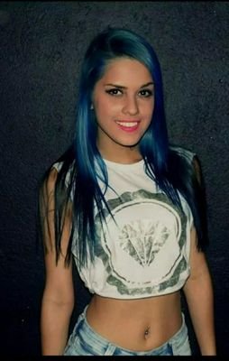 Te amo minha loca do cabelo azul @mctatizaqui